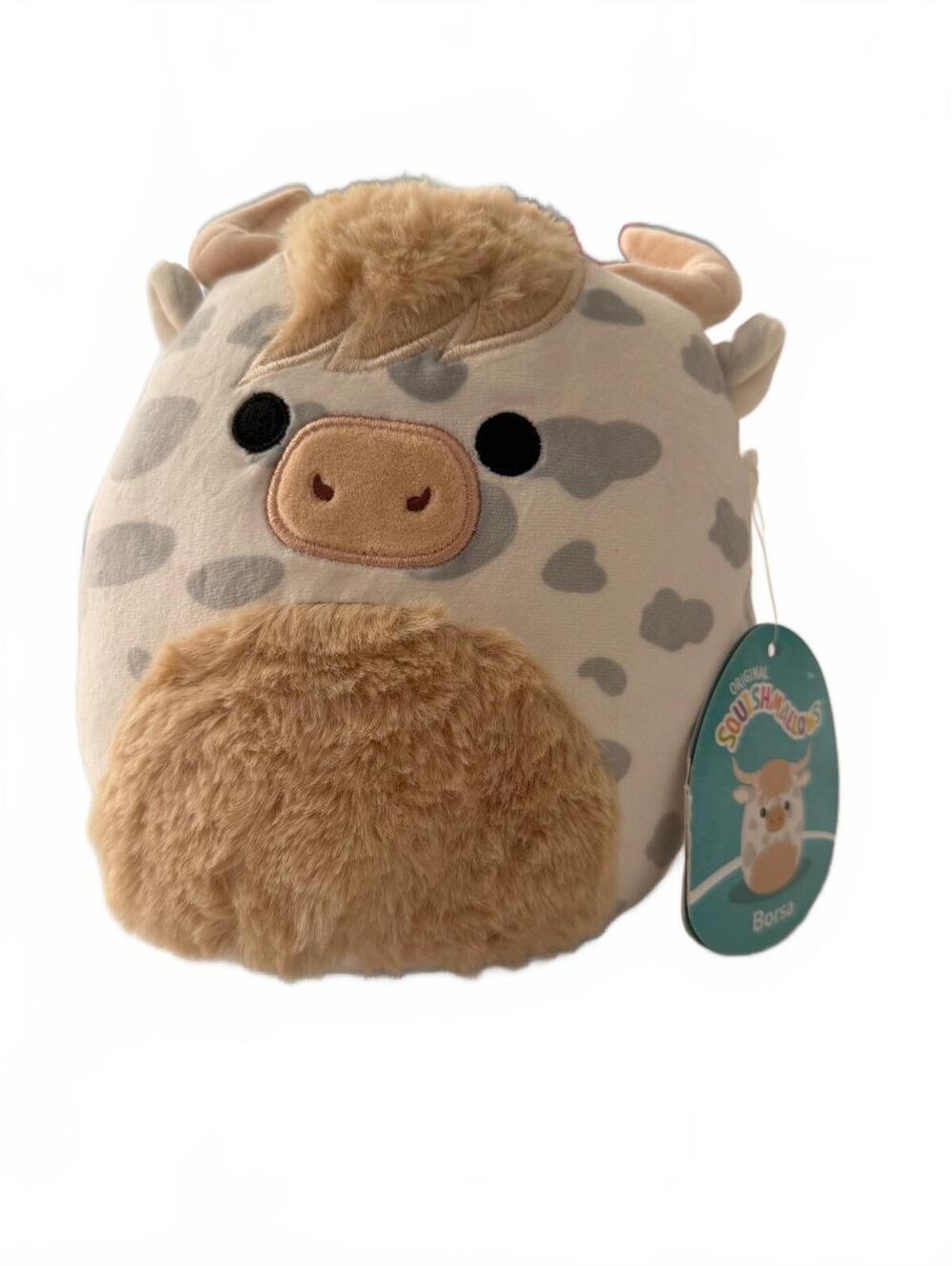 Squishmallows Borsa the Cow Plush, NWT